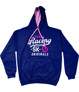 SK Flow Hoodie For Women in Navy/Pink